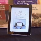 iPad displaying Bill Bryson's book At Home