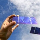 Solar cells held by hand